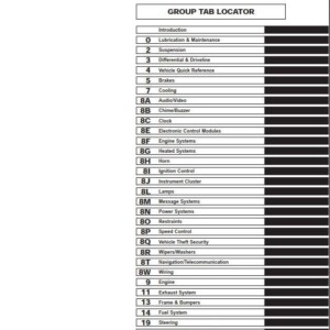 Chrysler 2006 LX Magnum 300 300c Service Manual
