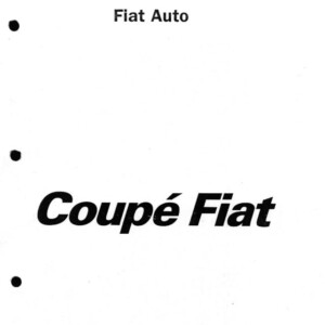 Fiat Coupe Service Manual