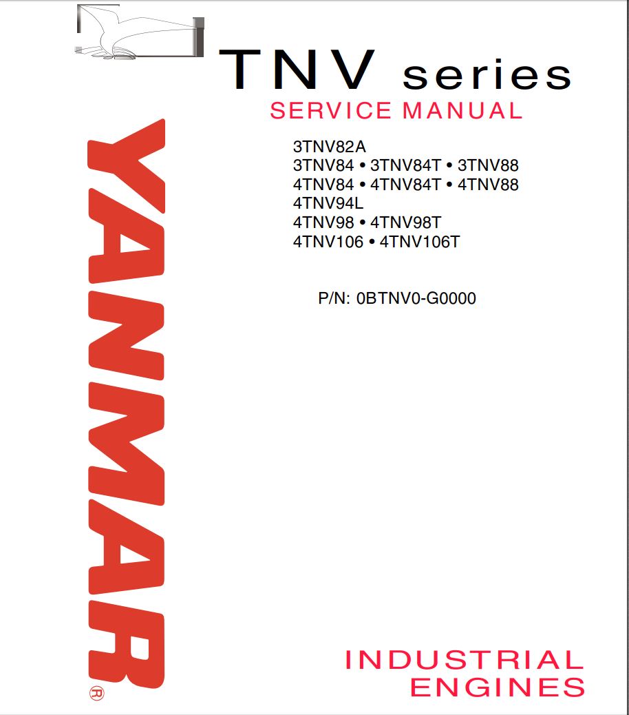 YANMAR TNV SERIES ENGINE SERVICE MANUAL – PDF Download