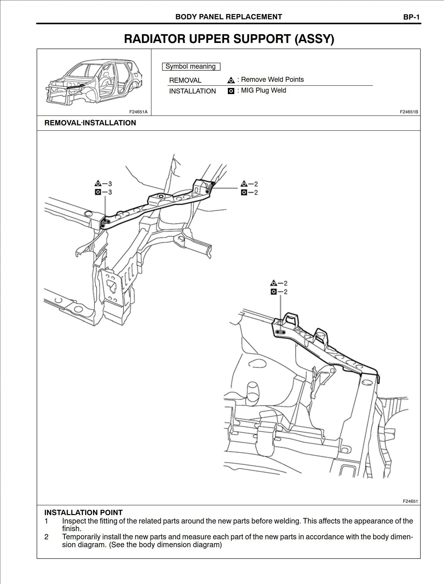 toyota rav4 body collision repair manual