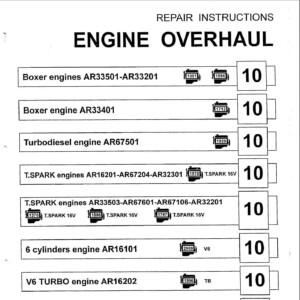alfa romeo 145 engine overhaul workshop manual