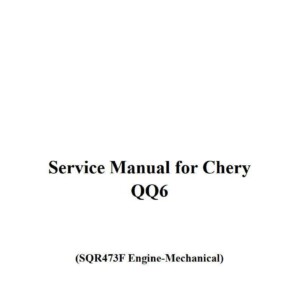 chery qq6 sqr473f engine service manual