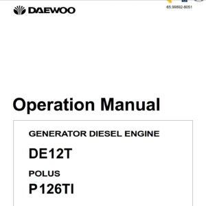daewoo de12t polus p126ti diesel engine operation manual
