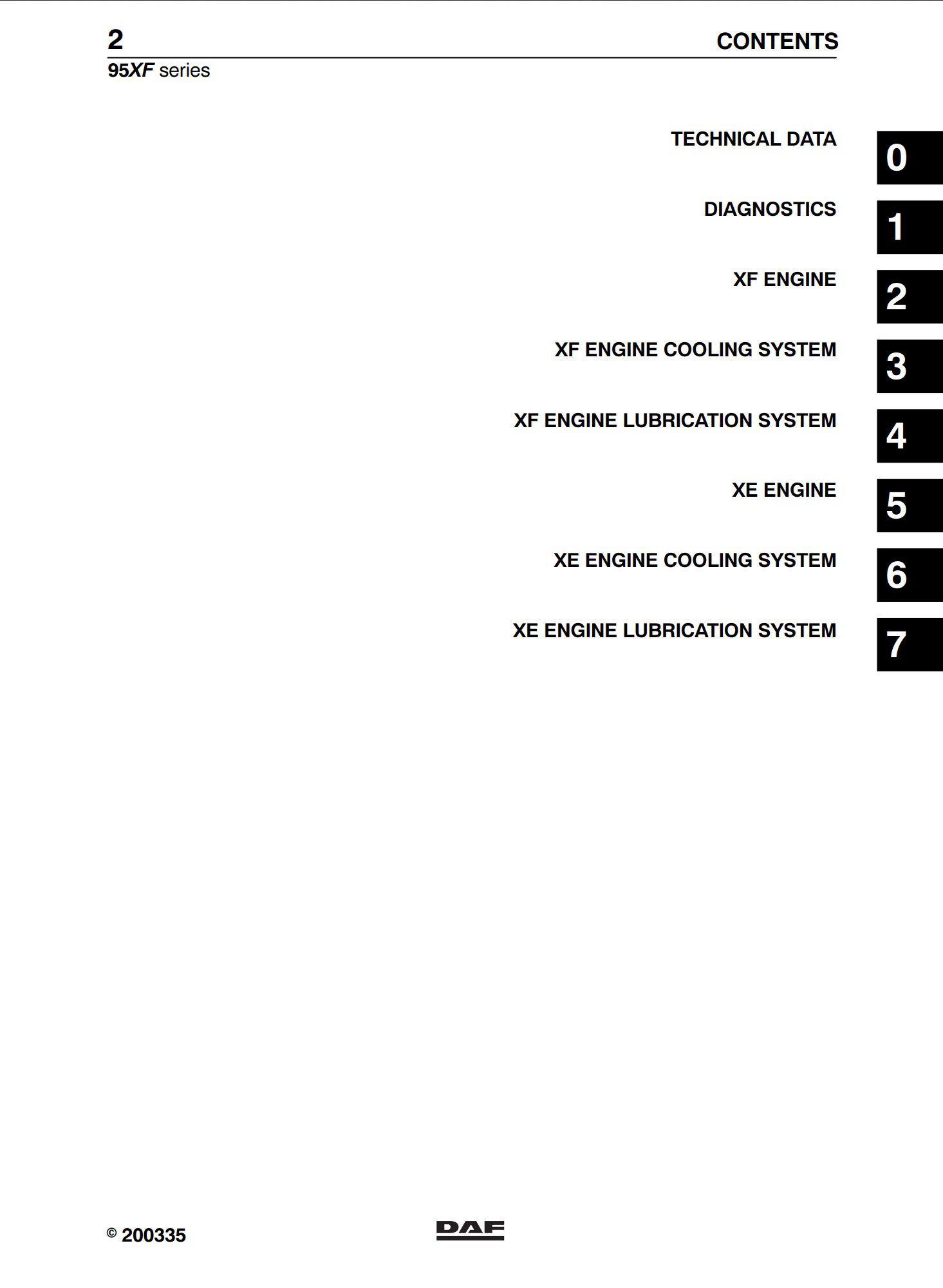 daf 95xf engine service repair manual