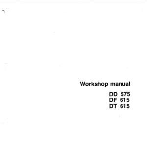 daf dd 575, df 615, dt 615 diesel engine workshop manual