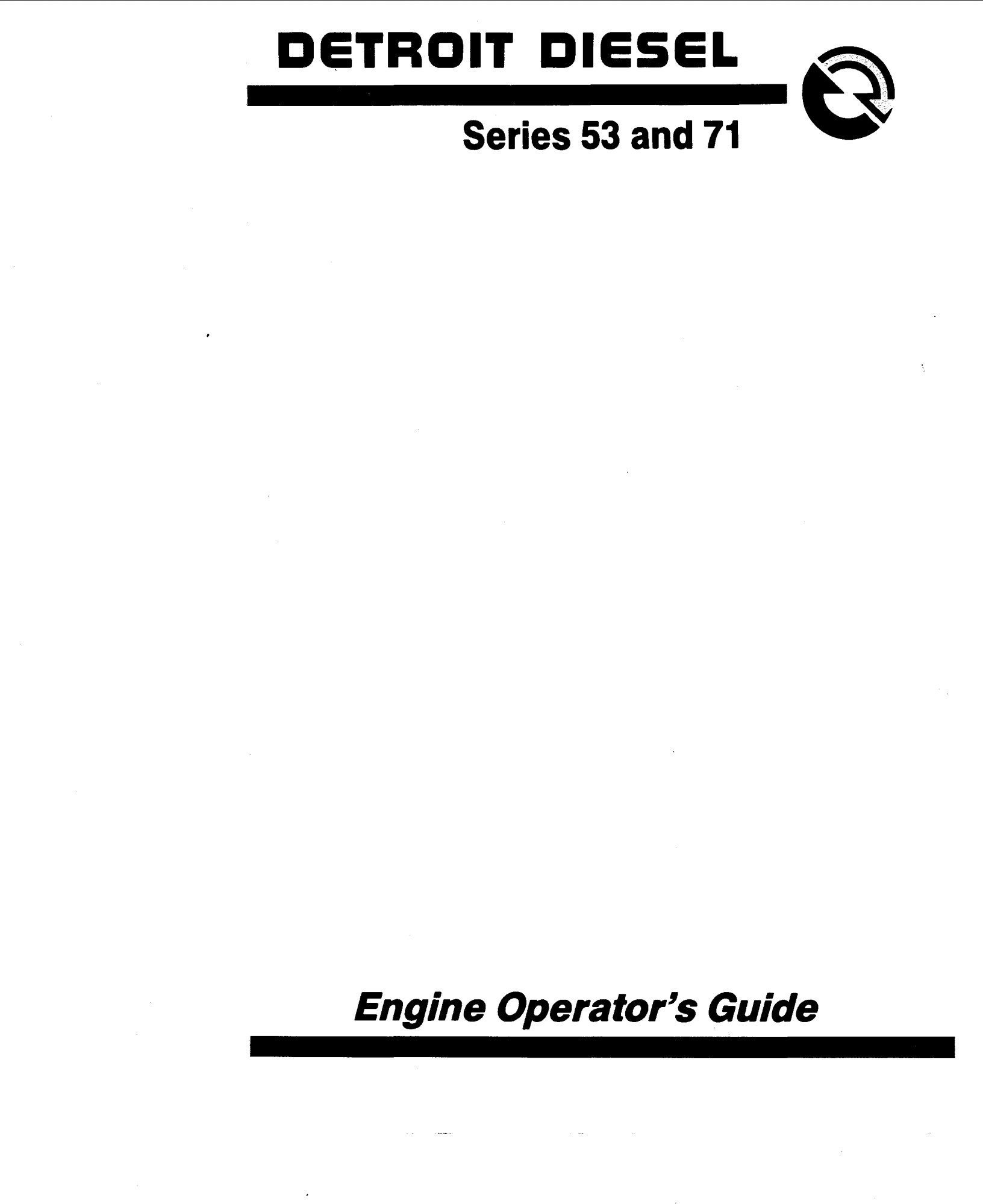 detroit diesel 53 series engine operator’s manual