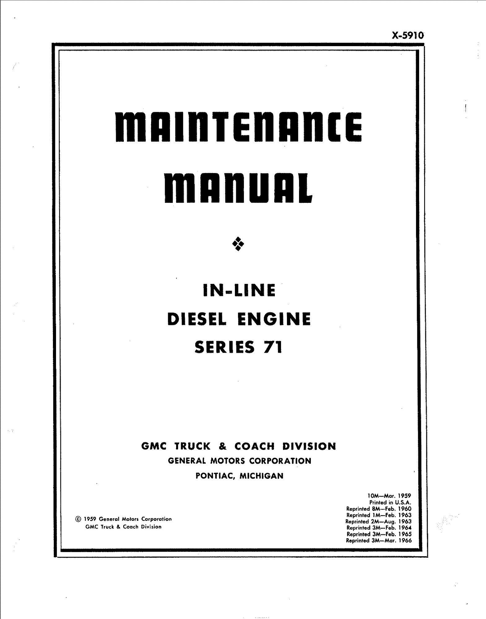 detroit diesel engine series 71 service manual