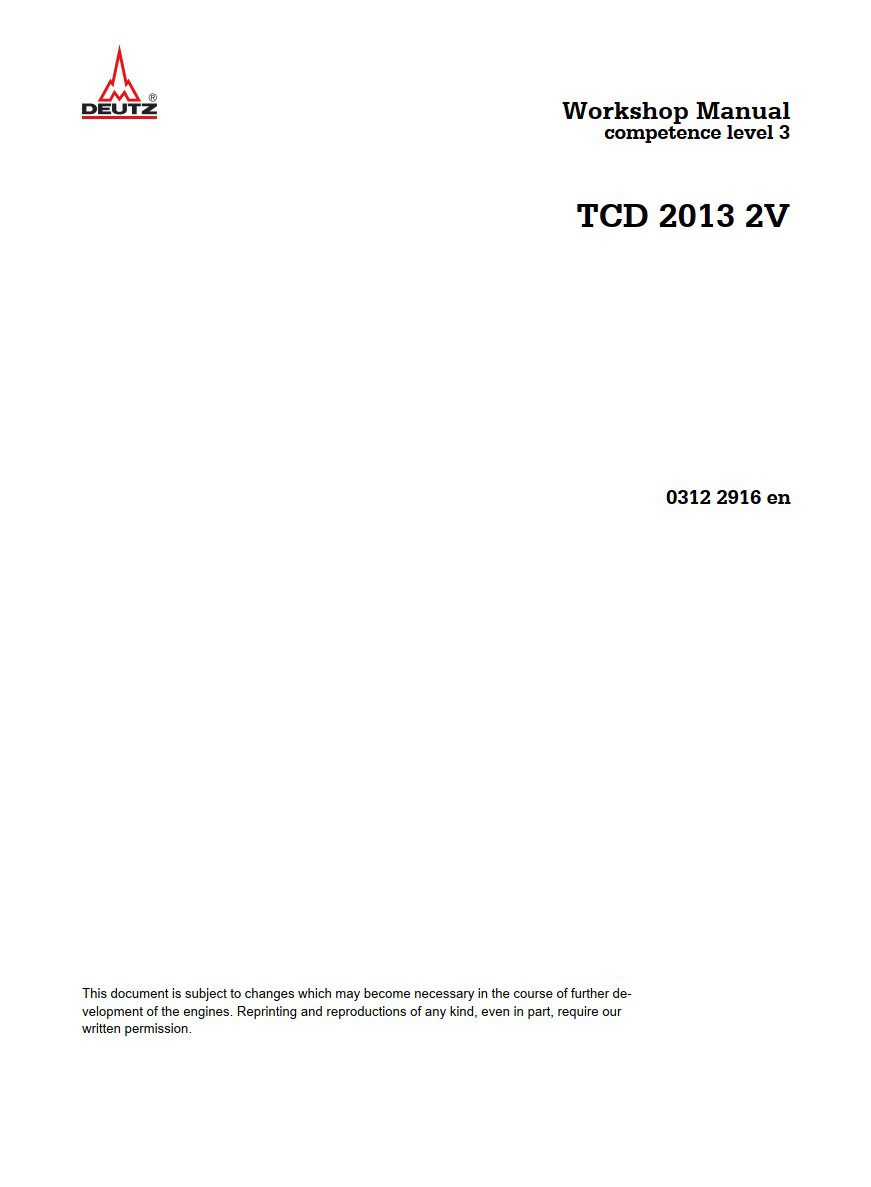 deutz engine tcd 2013 2v workshop manual