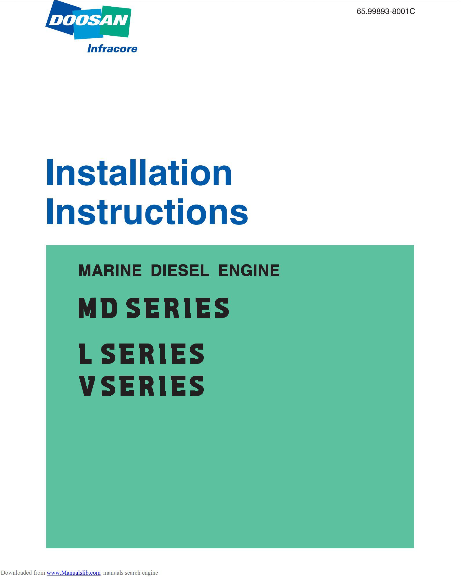 doosan md series, l series, v series, l034, l034ti, l066ti, l136, l136t, l136ti, l086ti, l196t, l196ti, l126ti, v158ti, v180ti, v222ti installation instructions manual