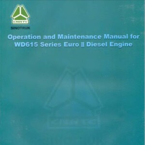 howo wd615 series euro 2 diesel engine operation and maintenance manual