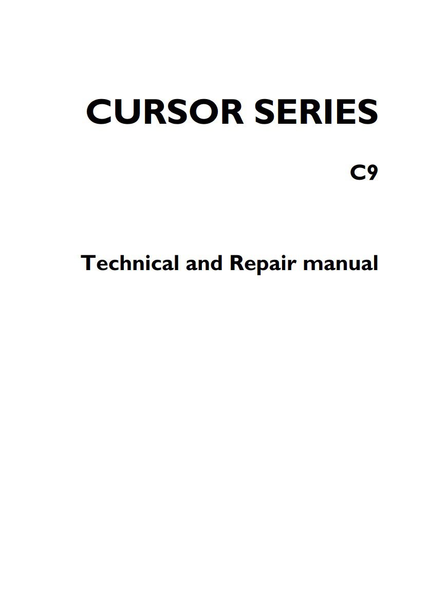 iveco cursor c9 service repair manual