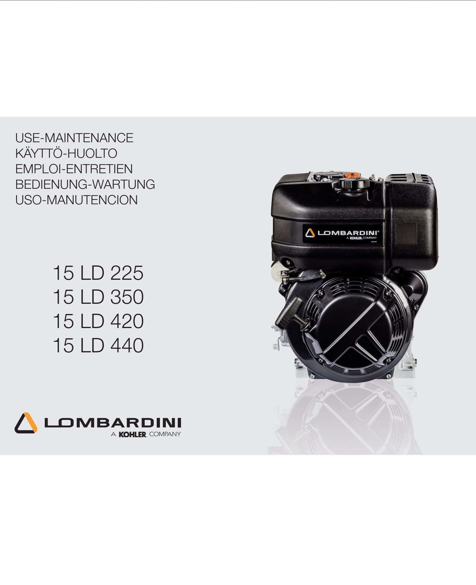 lombardini 15 ld 225, 15 ld 420, 15 ld 350, 15 ld 440 owner’s maintenance manua
