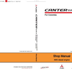 mitsubishi canter 4m5 engine fe85de6slgp, fe85dg6slgp, fe85dhzslgp shop manual