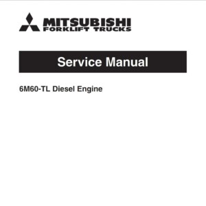 mitsubishi forklift trucks 6m60 tl diesel engine service manual