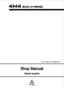 mitsubishi fuso 4m4 series diesel engine service manual