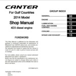 mitsubishi fuso canter 4d3 diesel engine workshop manual