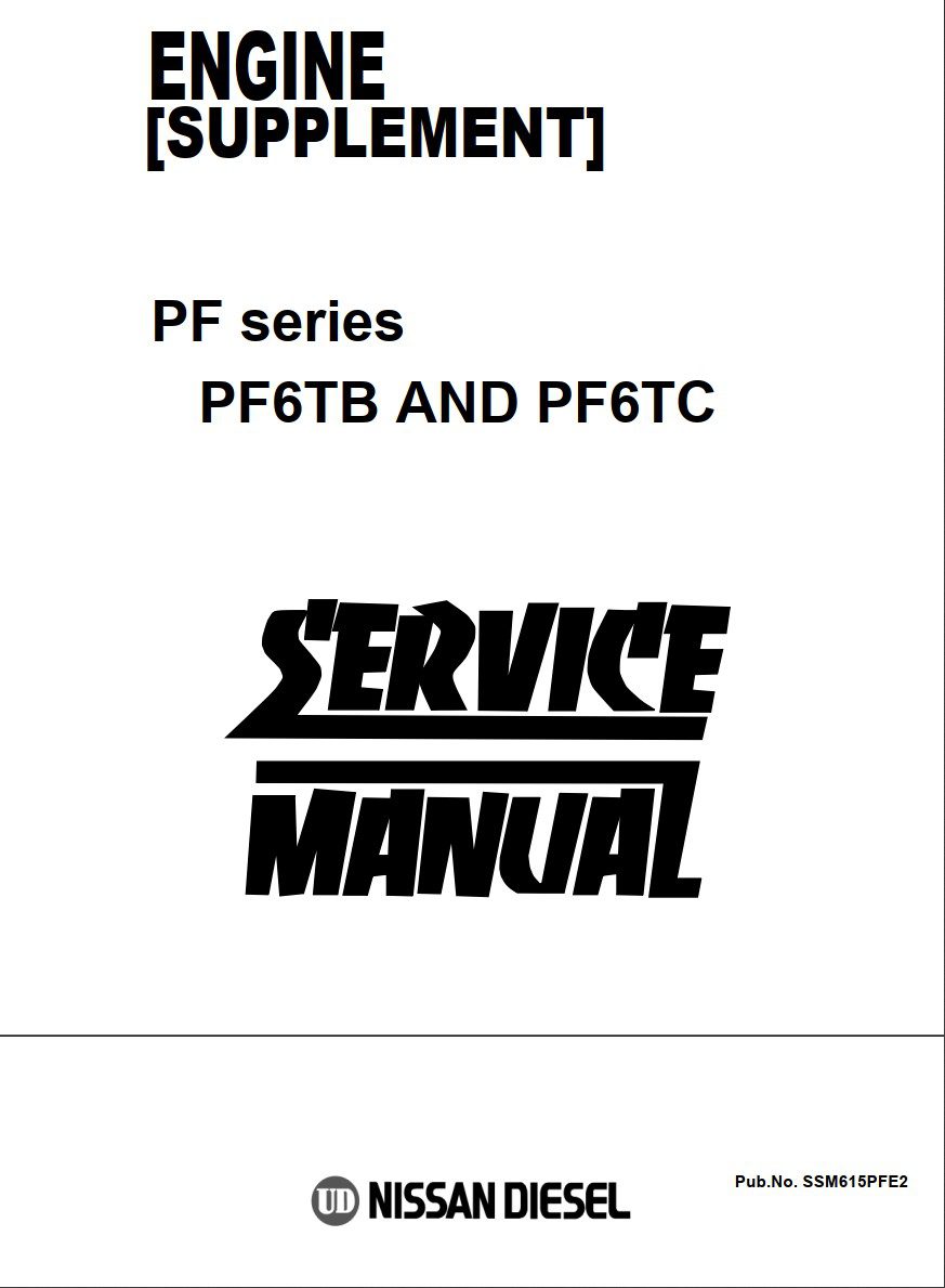 nissan engine pf series (pf6tb and pf6tc) service manual