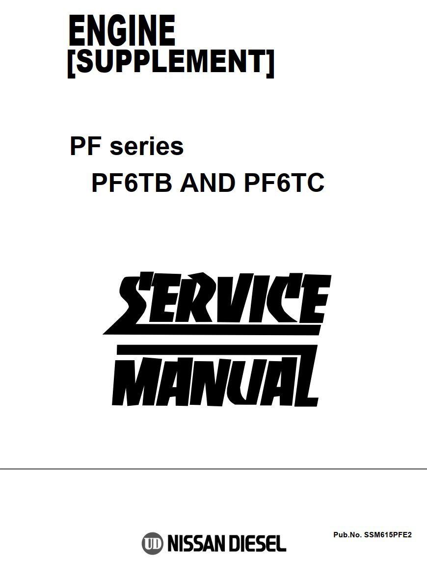 nissan ud trucks engine pf series pf6tb pf6tc service manual