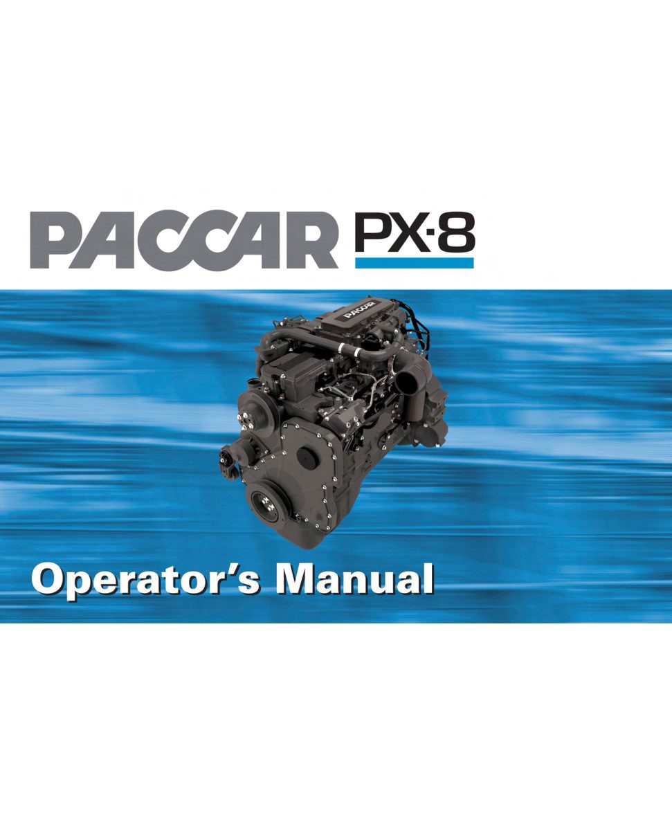 paccar px 8 operator’s manual