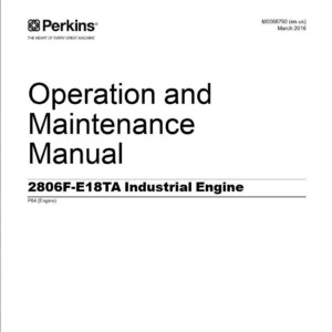perkins 2806f e18ta industrial engine service manual