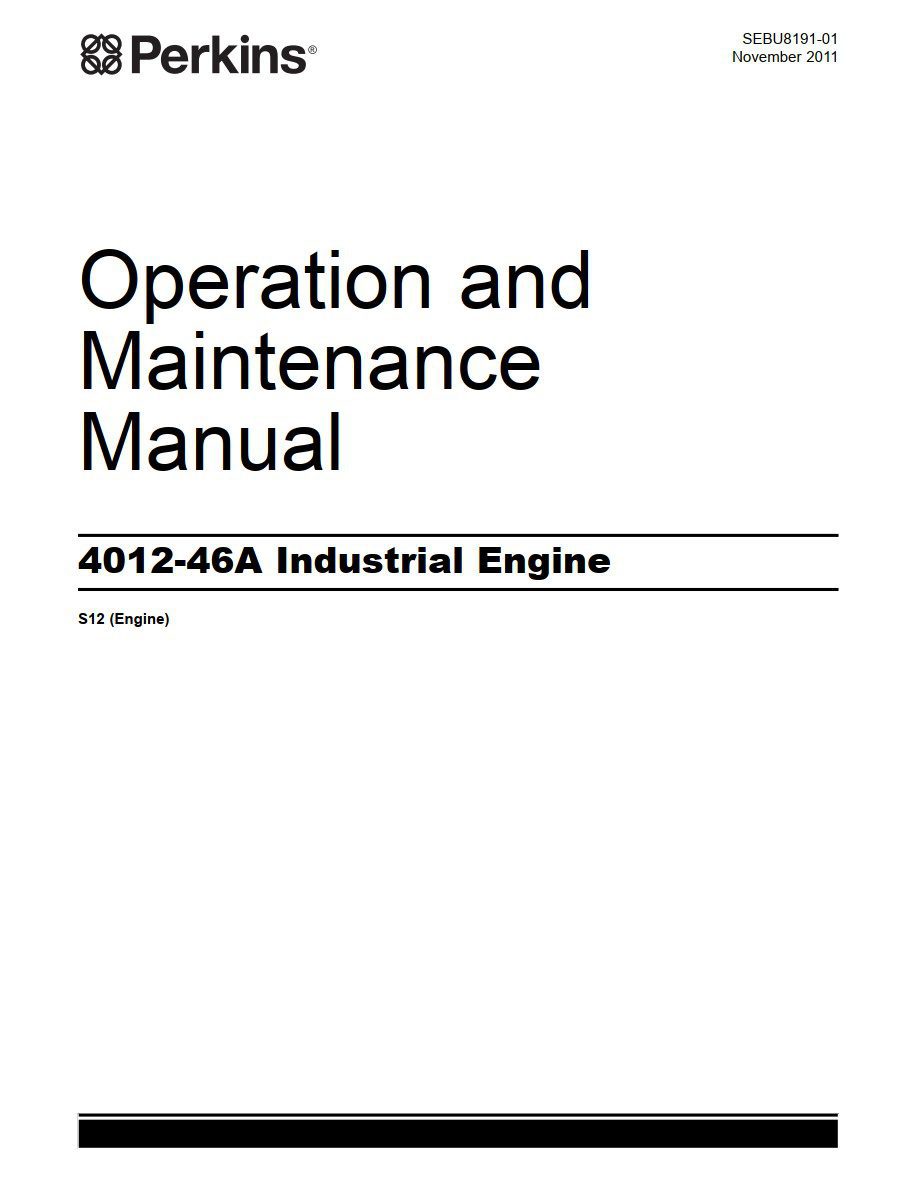 perkins 4012 46a industrial engine service manual