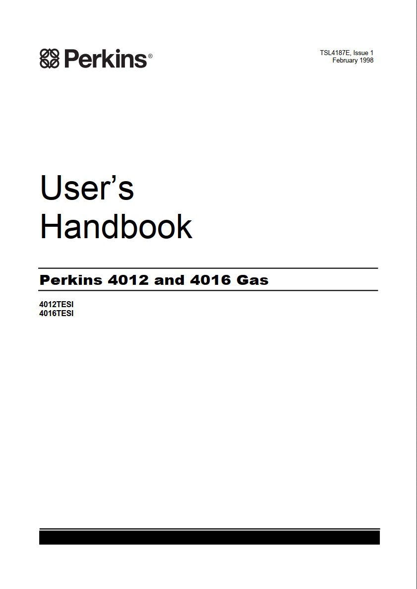 perkins 4012 and 4016 gas engine service manual