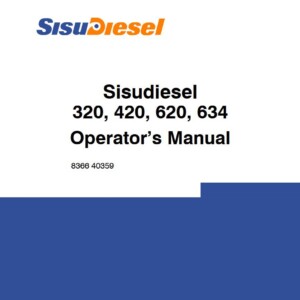 sisu diesel 320, 420, 620, 634 operator’s manual