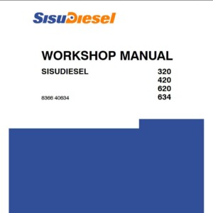 sisu diesel 320, 620, 420, 320ds, 420d, 634, 420ds, 420dw, 320d, 420dwi, 620d, 620ds, 634ds workshop manual