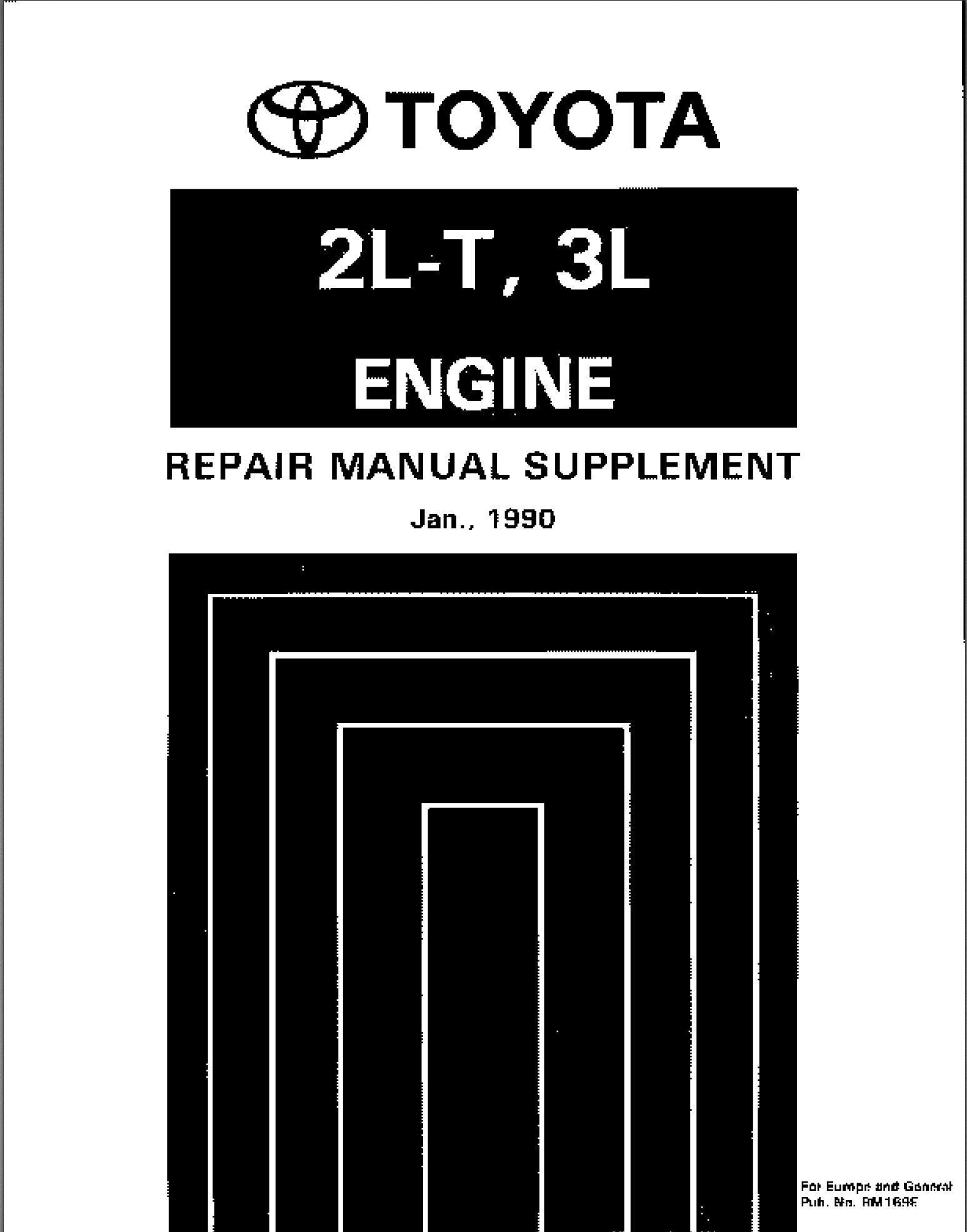 toyota 2l t, 3l engine manual