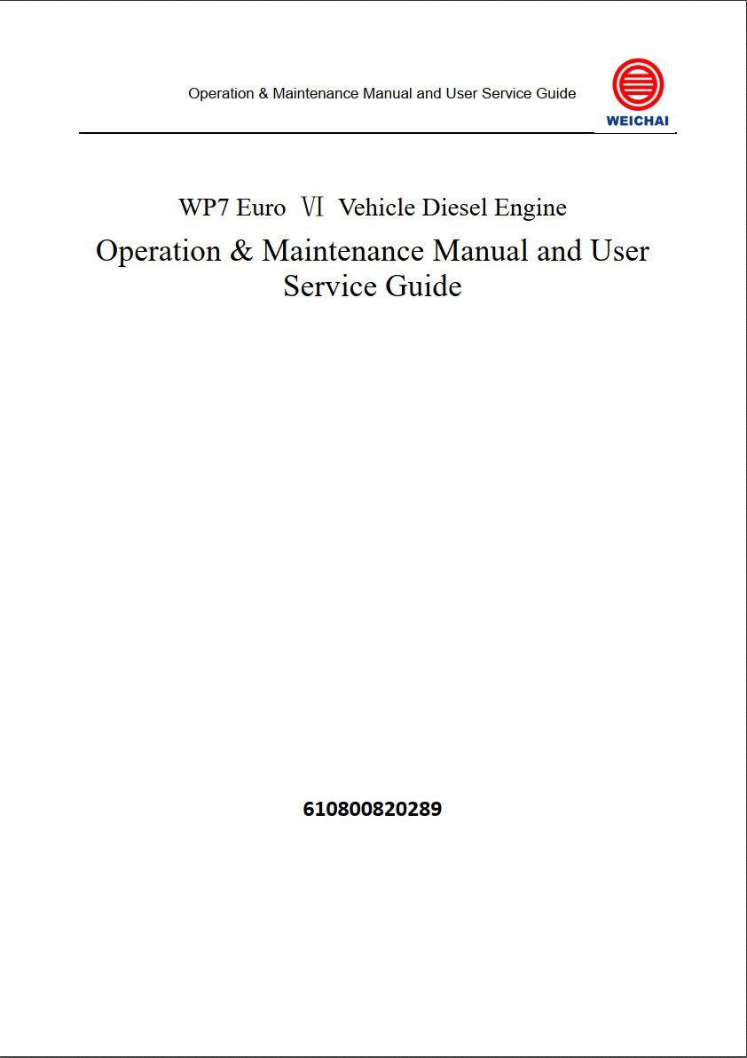 weichai wp7 service manual