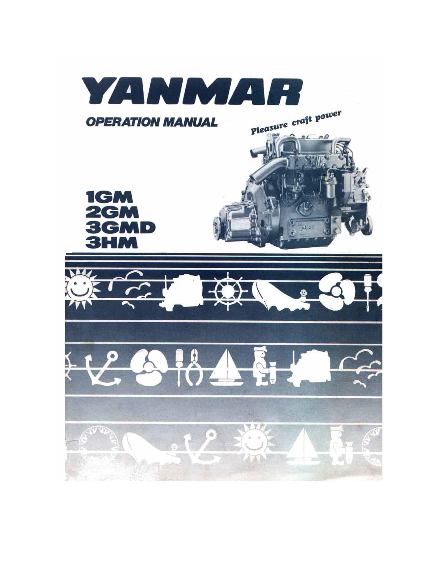 yanmar 1gm, 2gm, 3gmd, 3hm diesel engine service manual