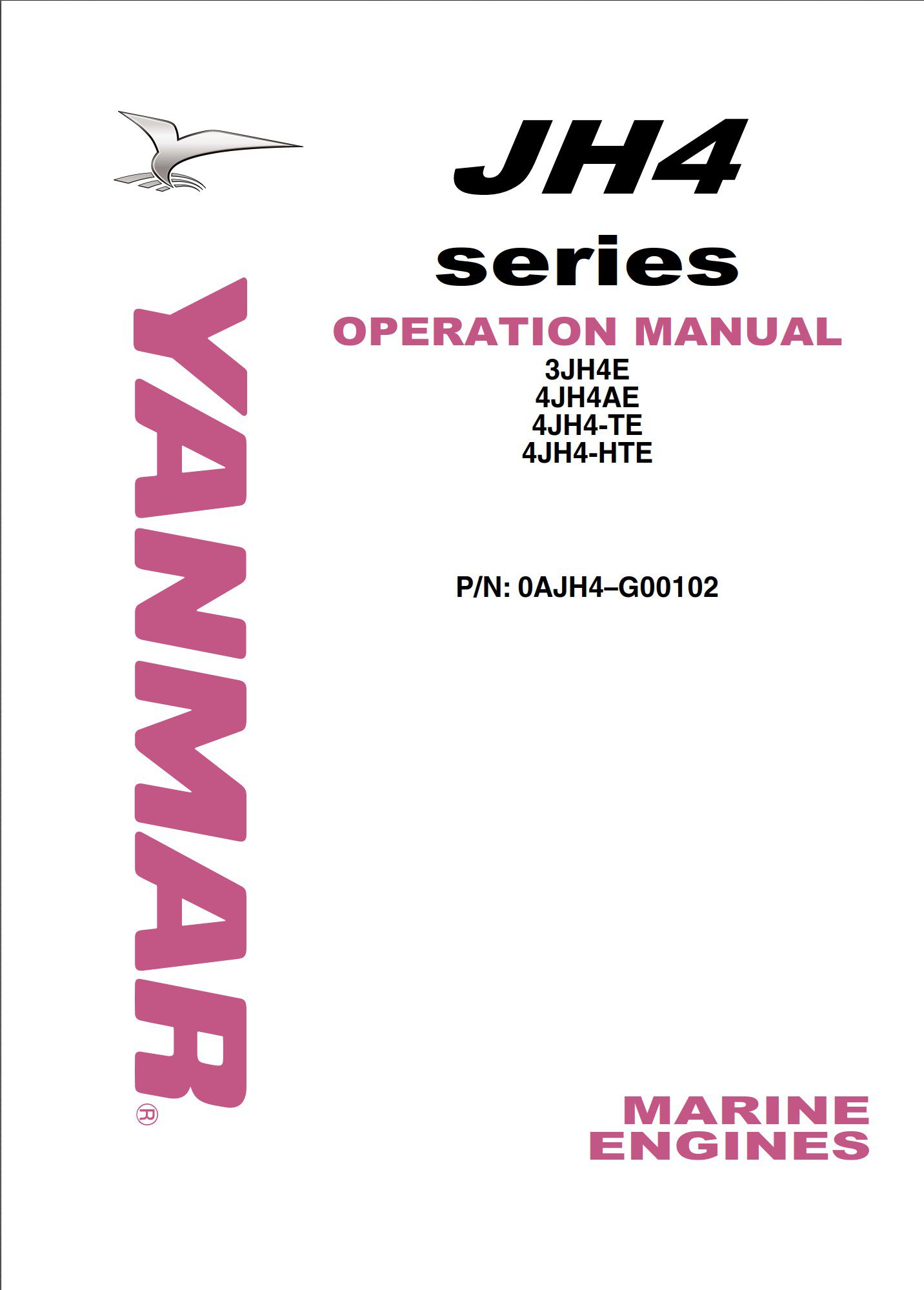 yanmar jh4 marine diesel operations manual