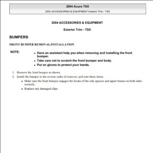2007 acura tsx service repair manual