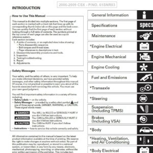 2008 acura csx service repair manual