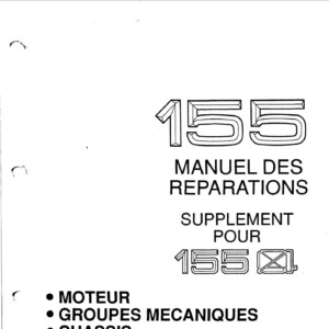 alfa romeo 155 1991 q4 supplement workshop manual