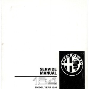alfa romeo 164 1994 workshop manual