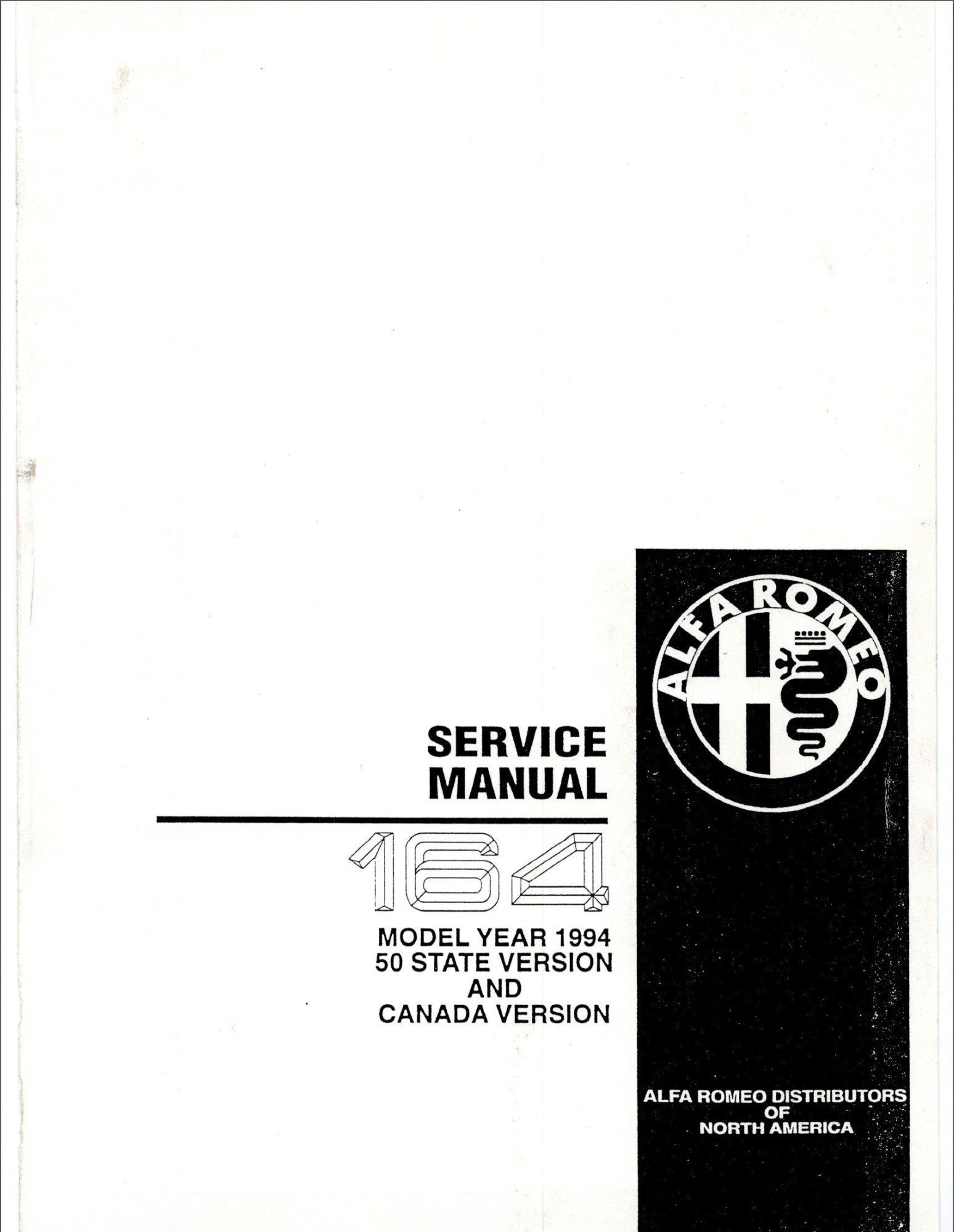 alfa romeo 164 1994 workshop manual