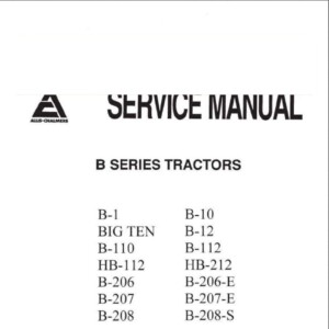 allis chalmers b series tractor service manual