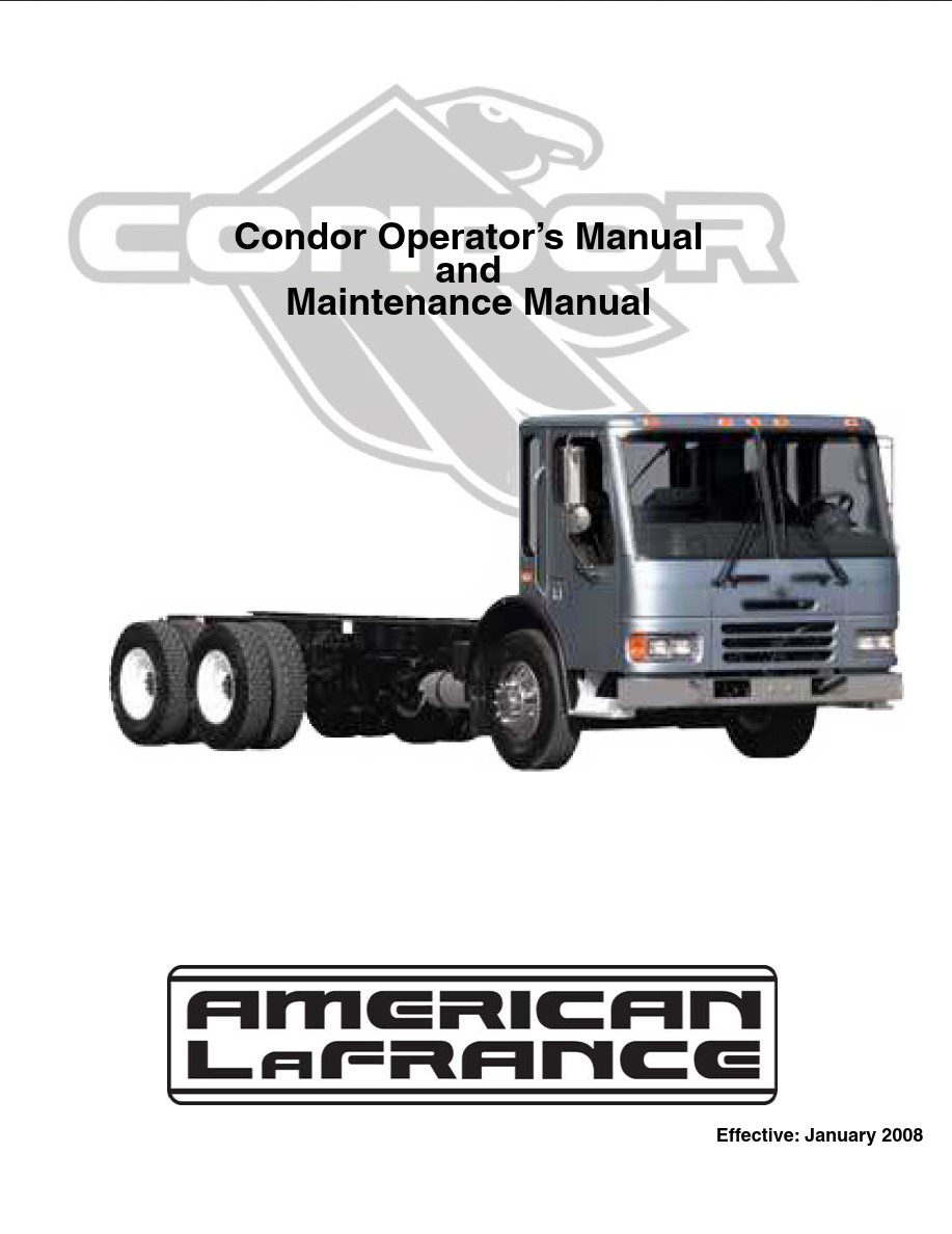 american lafrance condor operator manual