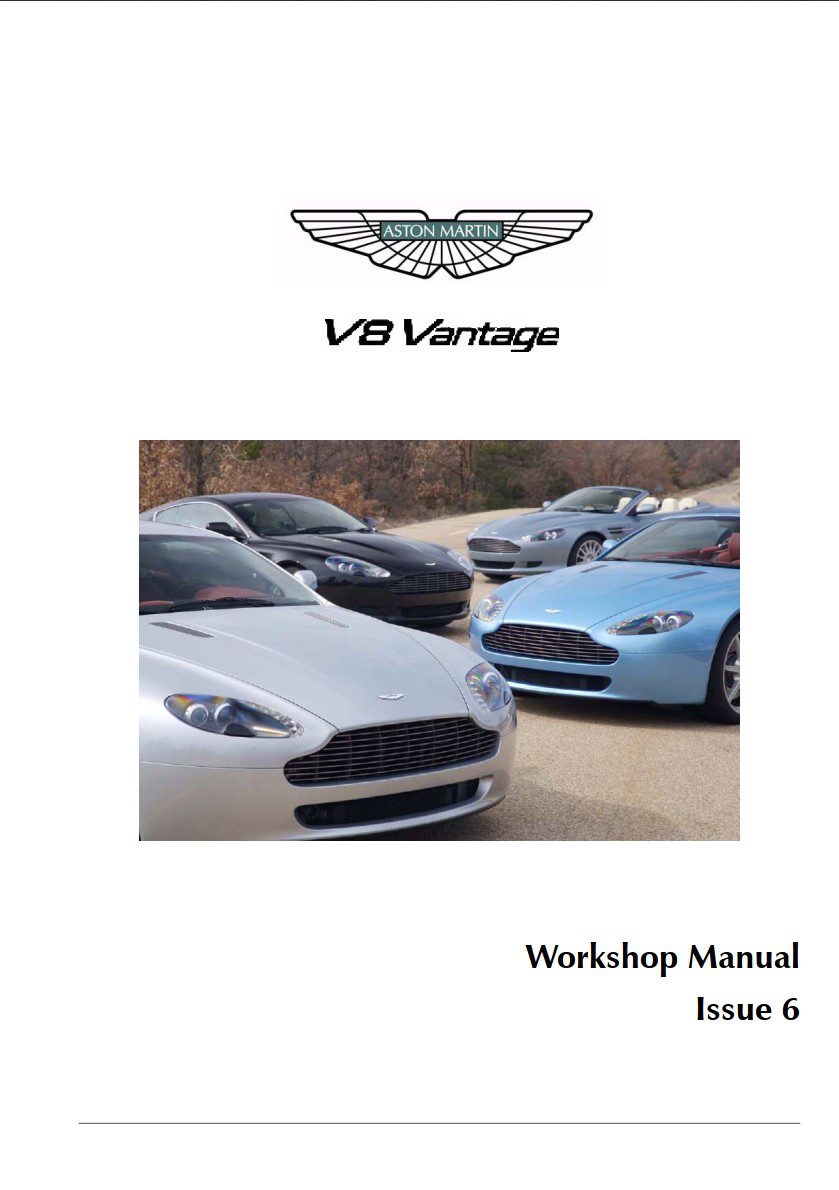 aston martin v8 vantage workshop manual