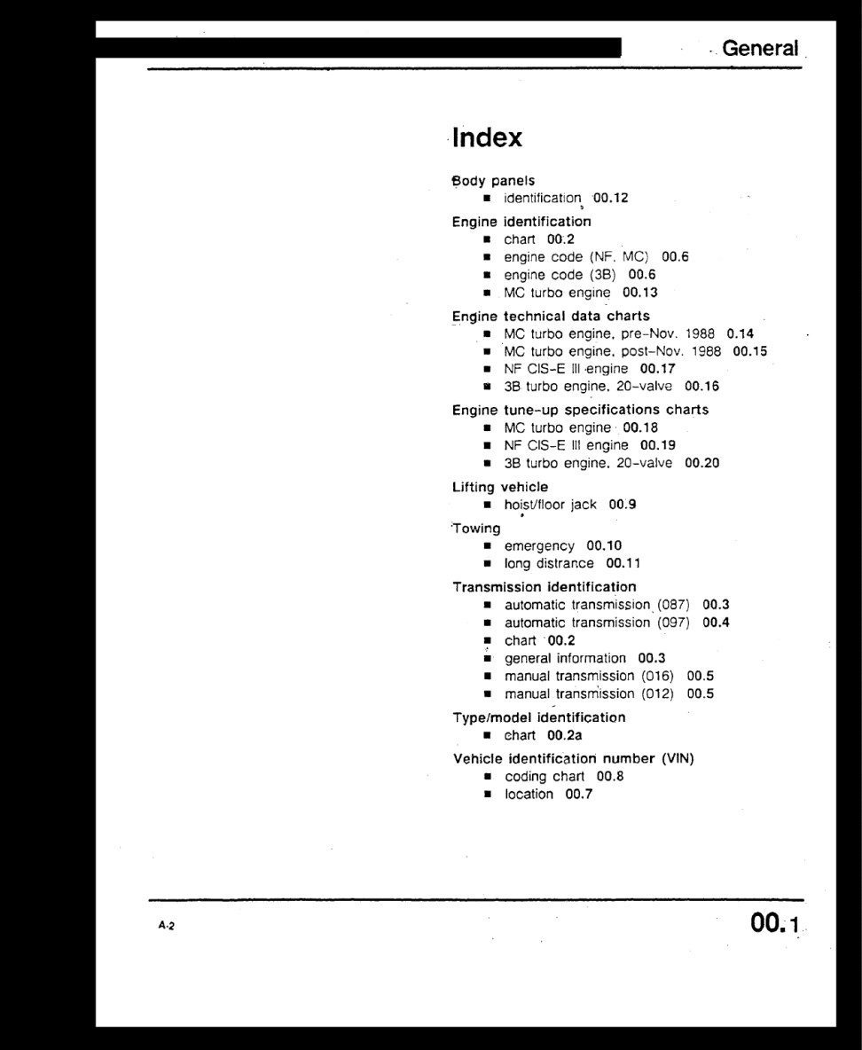 audi 200 1991 workshop manual