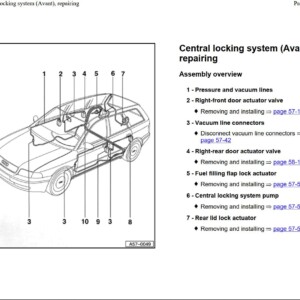 audi a4 & a4 avant1997 2001 workshop manual
