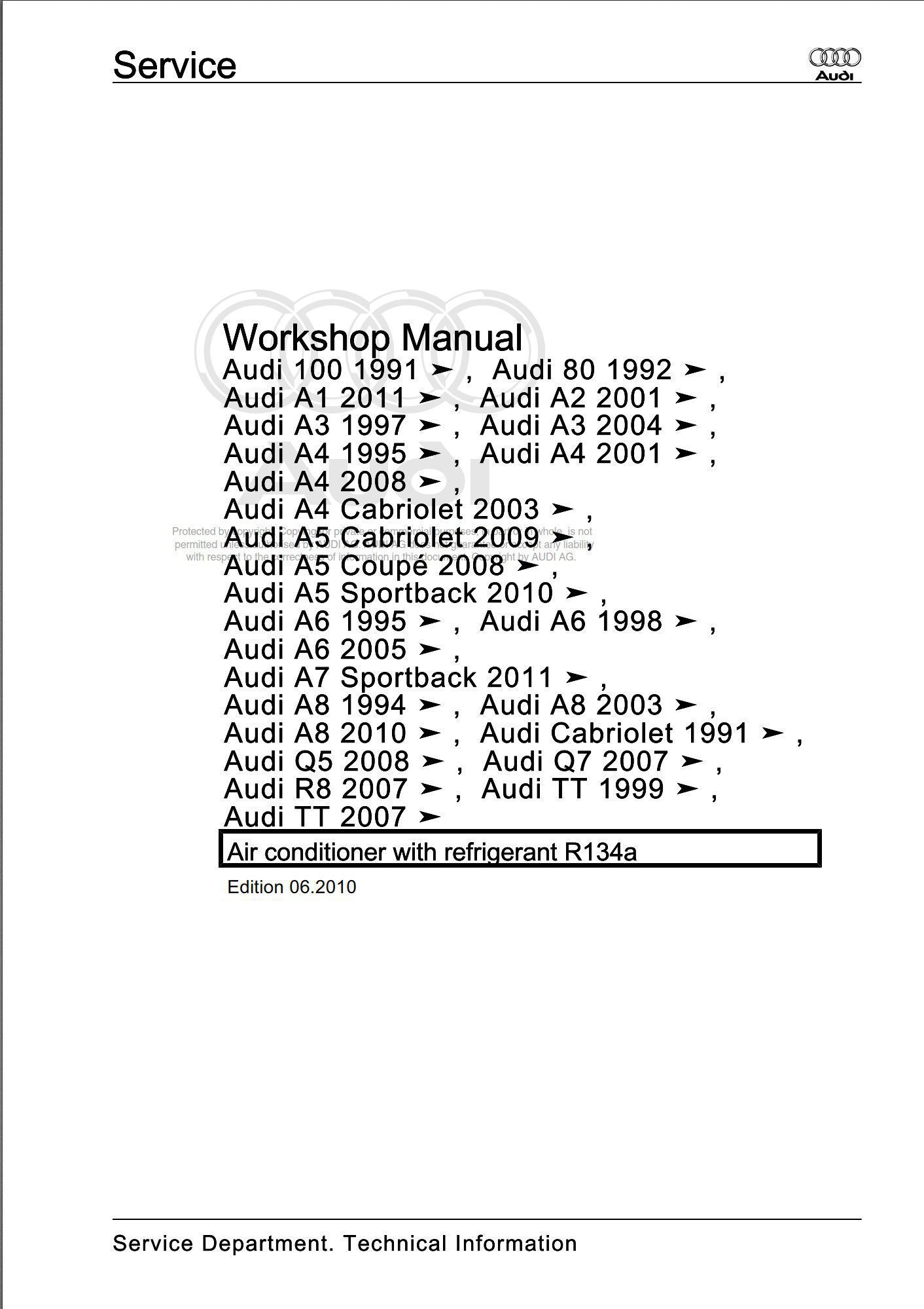 audi a5 workshop manual