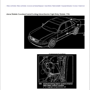 audi a8 1997 sedan v8 3.7l workshop manual