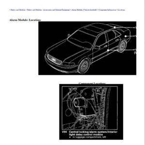 audi a8l 2002 quattro sedan 4.2l workshop manual