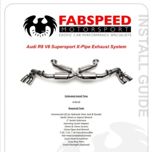 audi r8 exhaust installation guide workshop manual