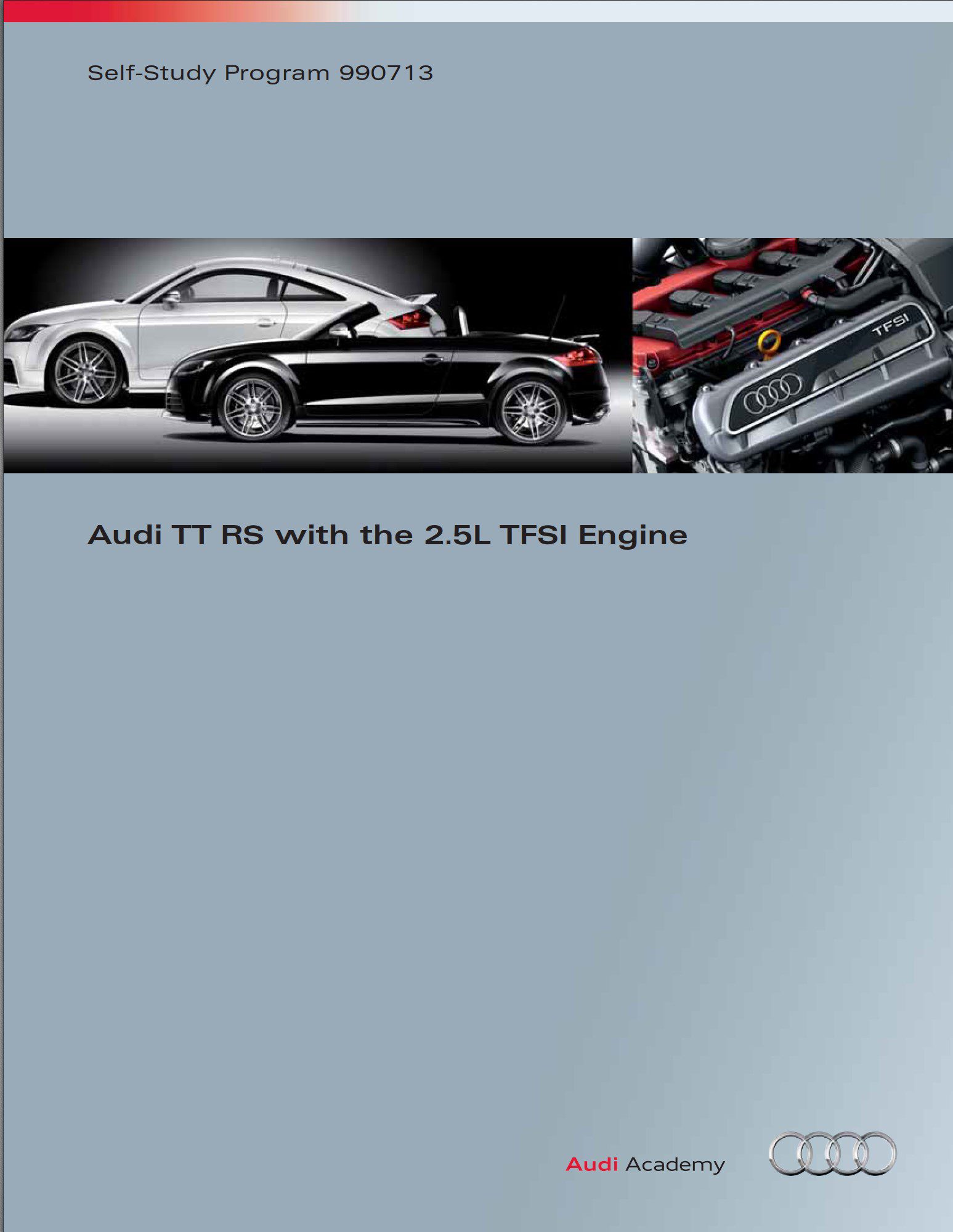 audi tt rs workshop manual service training