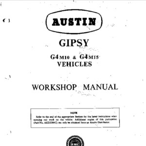 austin gipsy mk4 1964 workshop manual