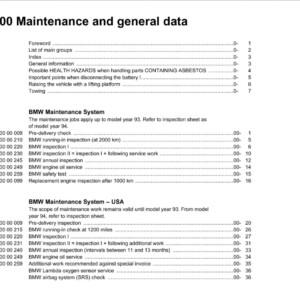 bmw 316 1995 workshop manual