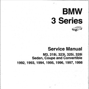 bmw 328 1992 1998 e36 workshop manual